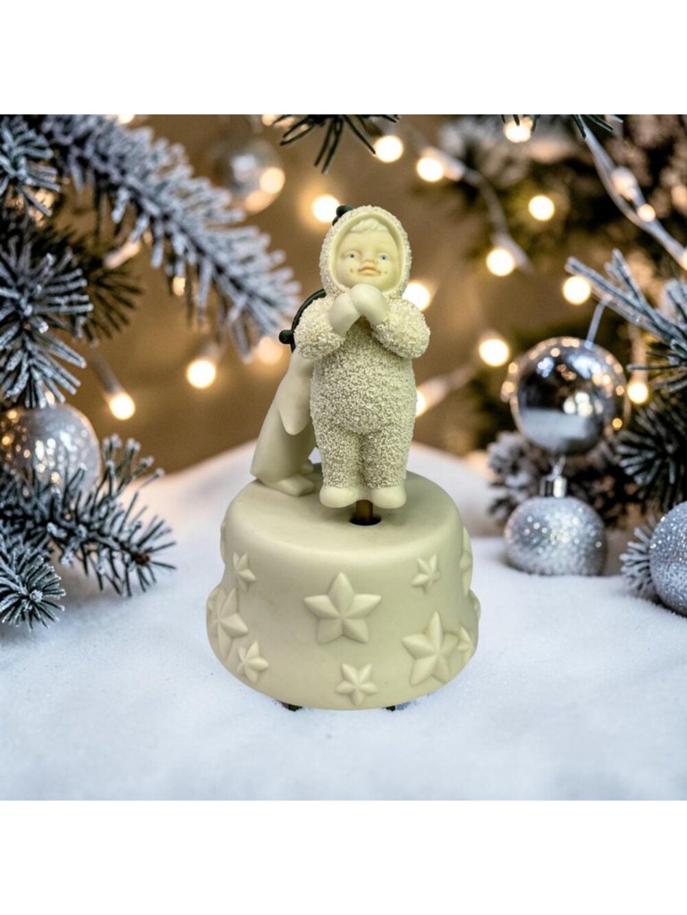 Dept 56 Snowbabies "Catch A Falling Star" Vintage Music Box (Missing Star)